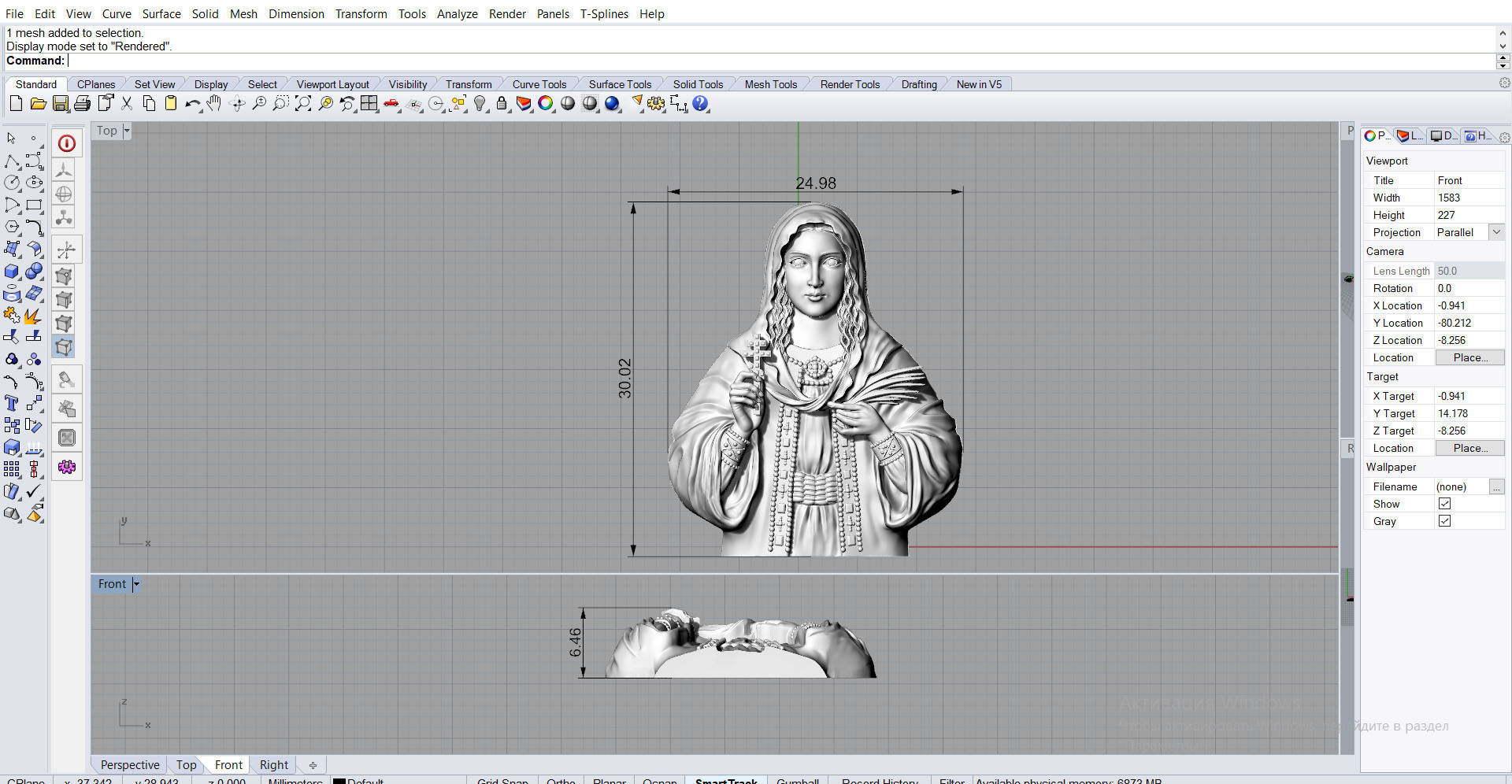 Saint Tatiana pendant god Holy  3D print model_13