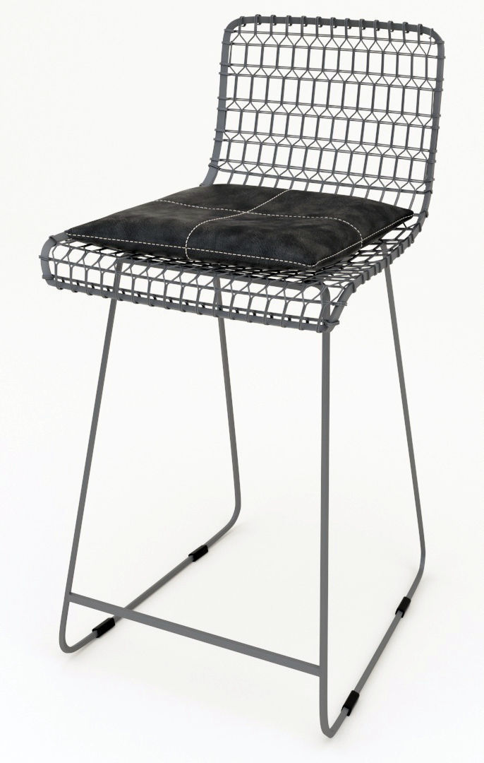 Wire Bar Chair 3D model_13