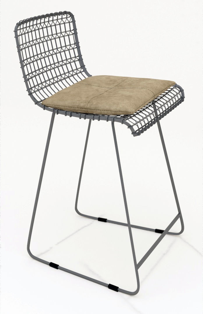 Wire Bar Chair 3D model_12