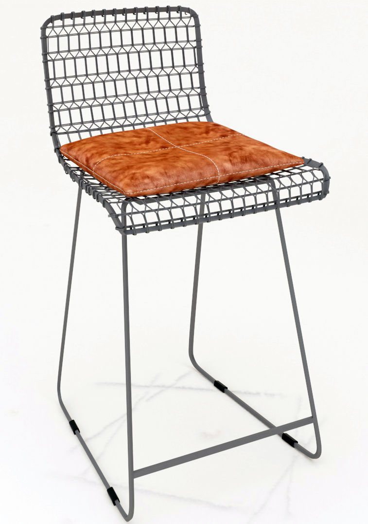 Wire Bar Chair 3D model_4