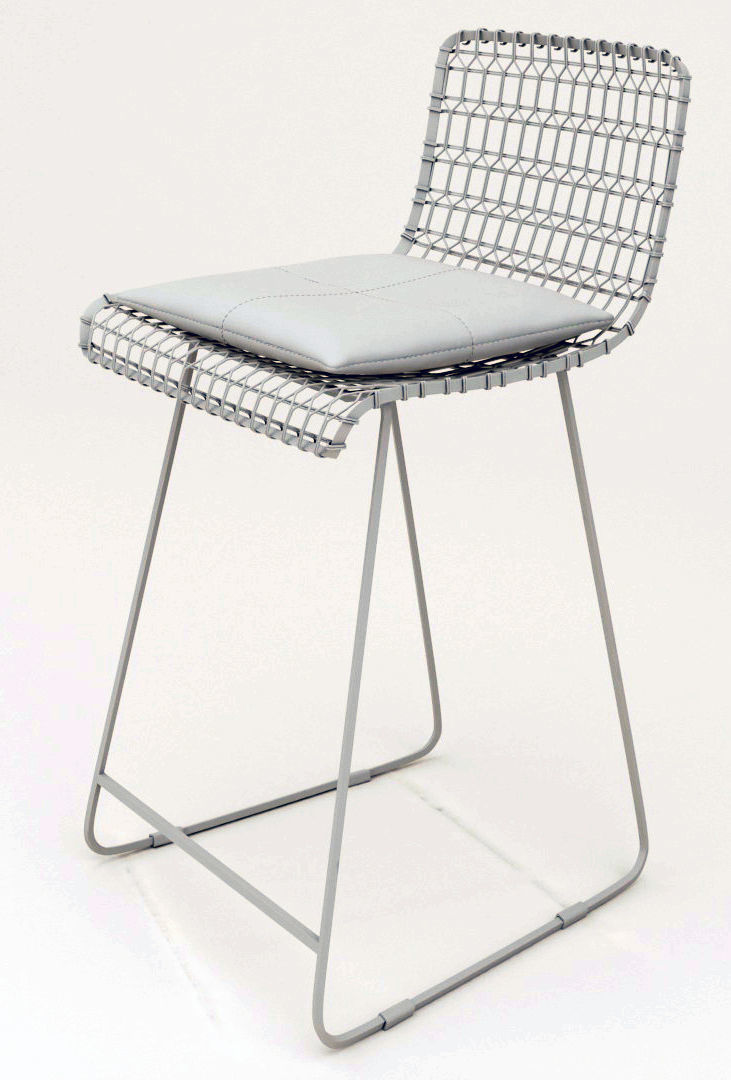 Wire Bar Chair 3D model_19