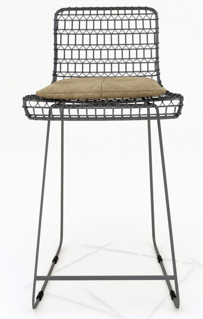 Wire Bar Chair 3D model_8