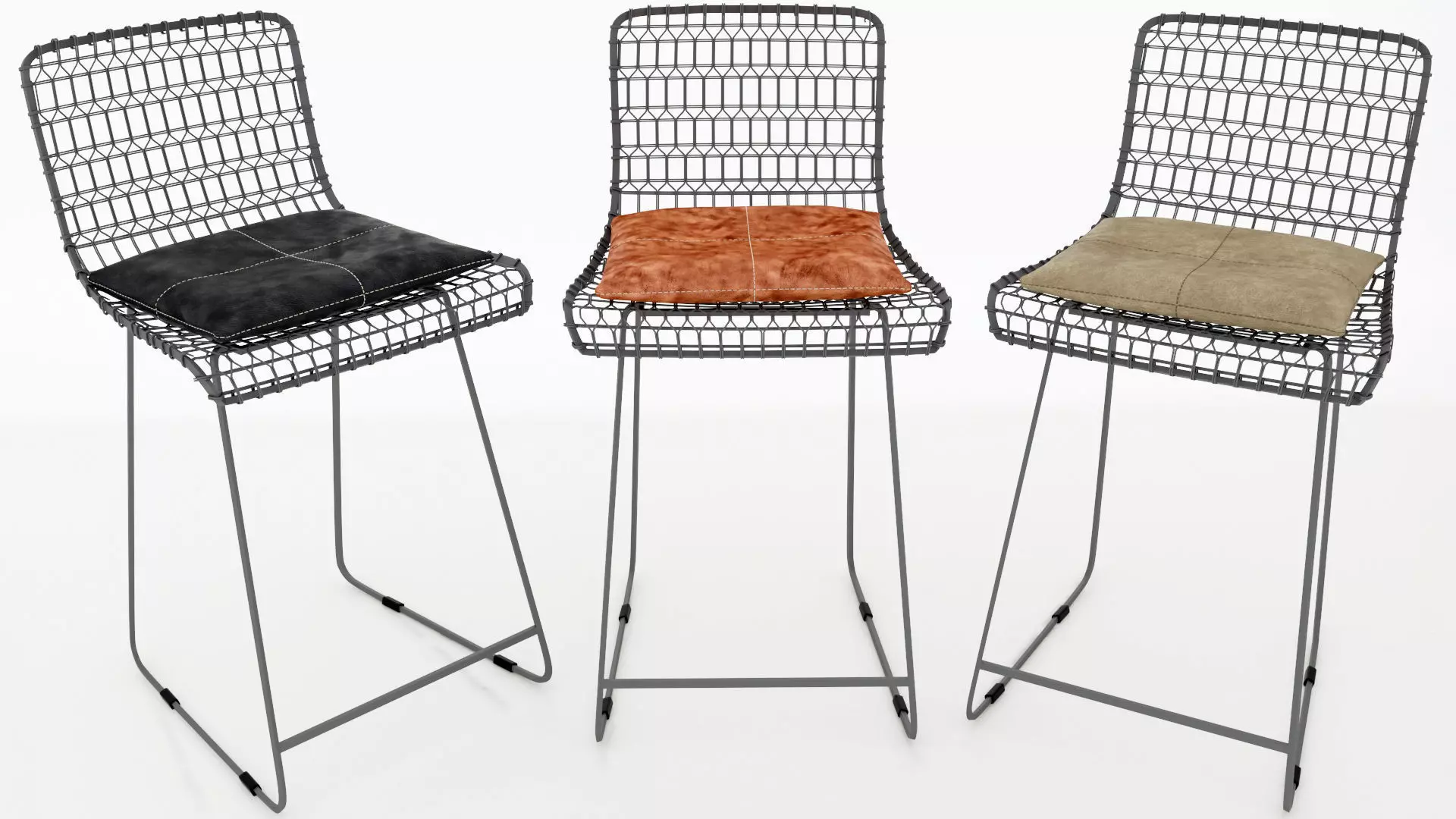 Wire Bar Chair 3D model_0