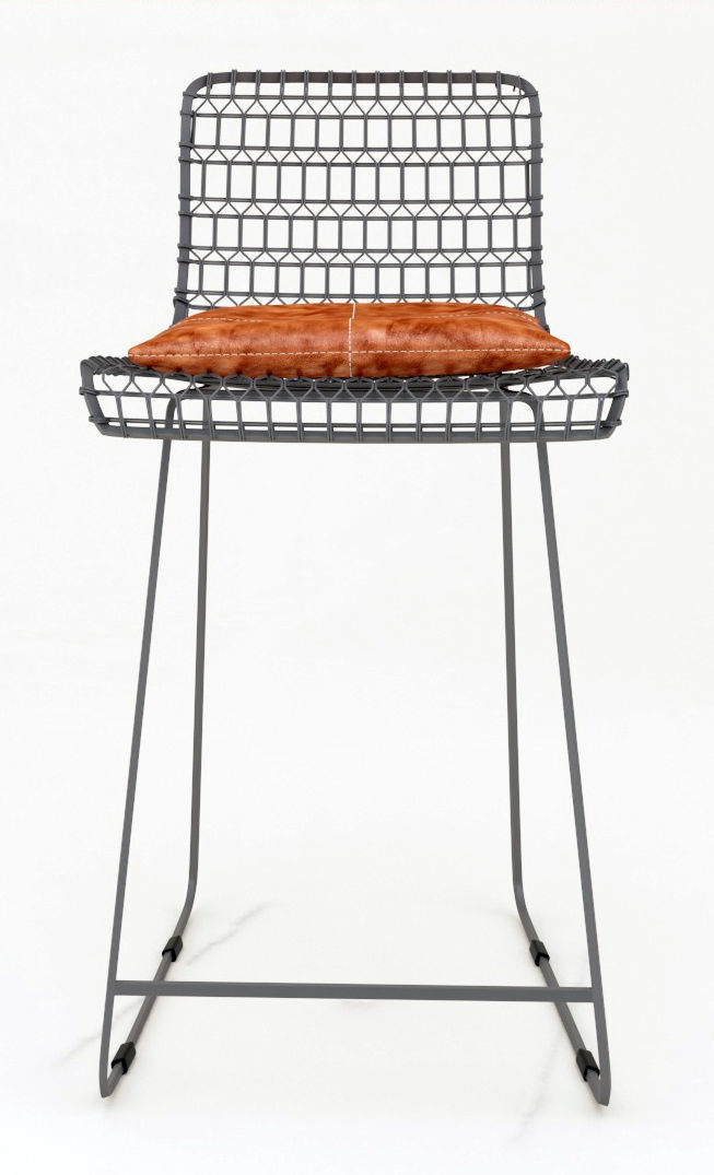 Wire Bar Chair 3D model_2