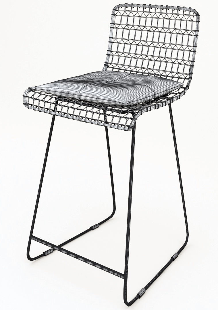 Wire Bar Chair 3D model_16