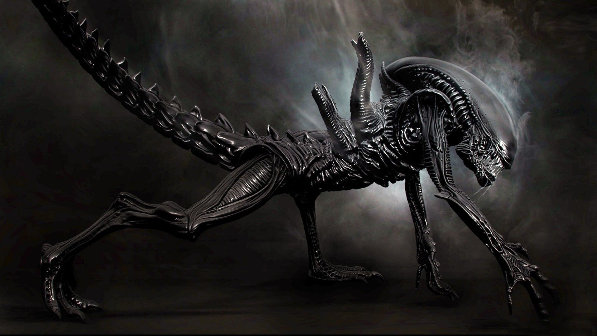 Xenomorph alien creature Free 3D model_1