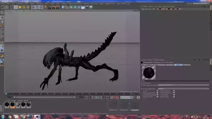 Xenomorph alien creature Free 3D model