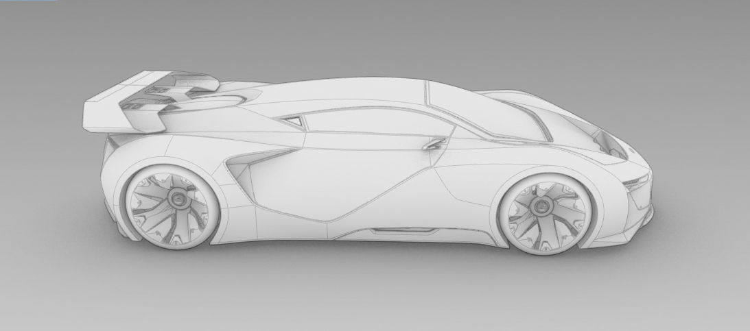 Audi FSS Quarantine concept Low-poly 3D model_7