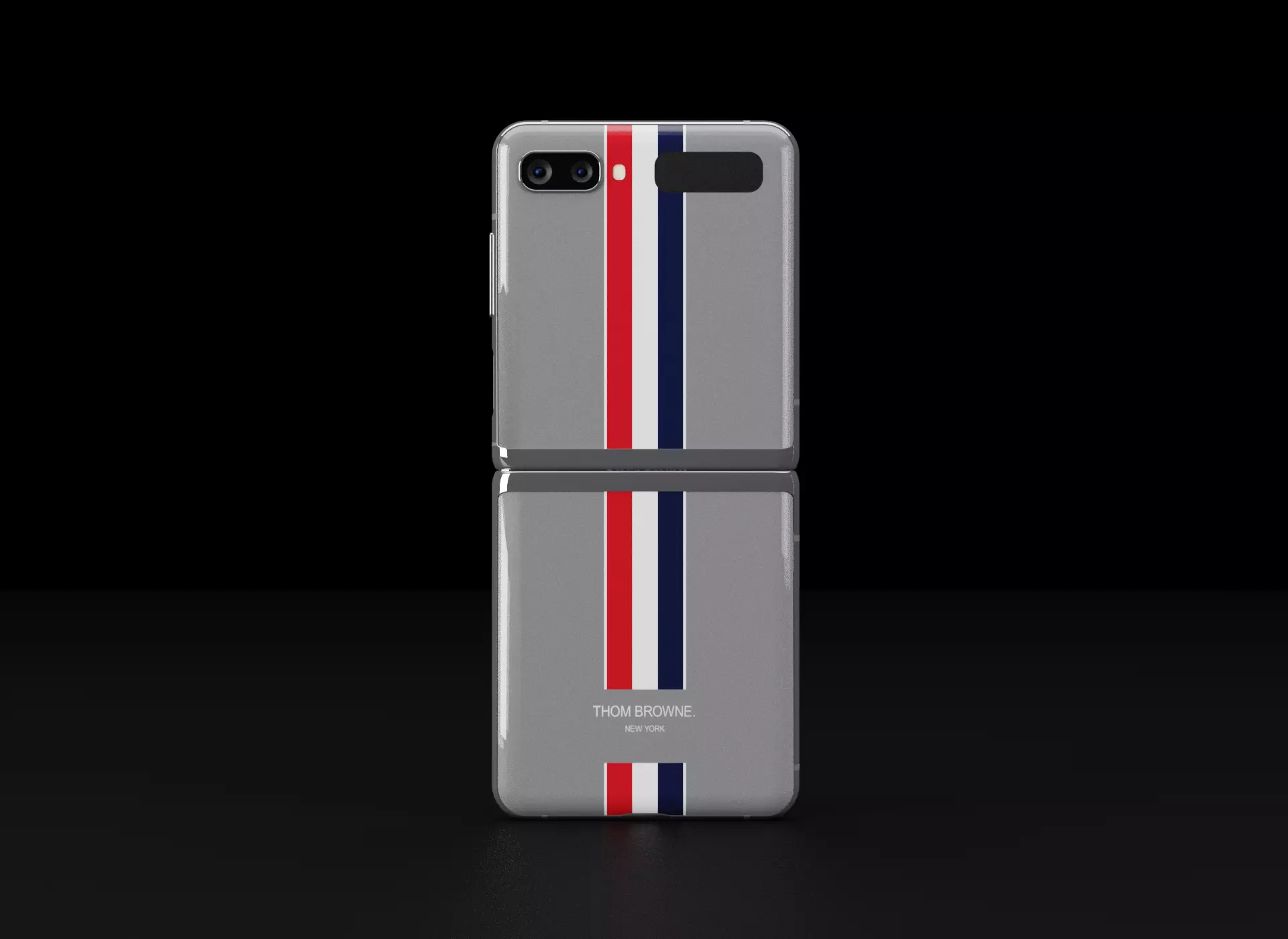 Samsung Galaxy Z Flip Thom Browne Special Edition Low-poly 3D model_0