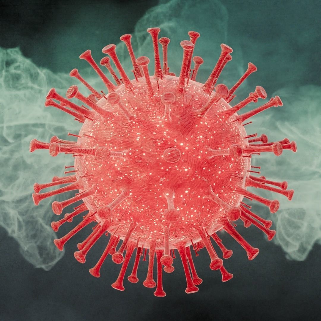 Corona Virus animated COVID-19 PBR 4K texures Low-poly 3D model_2