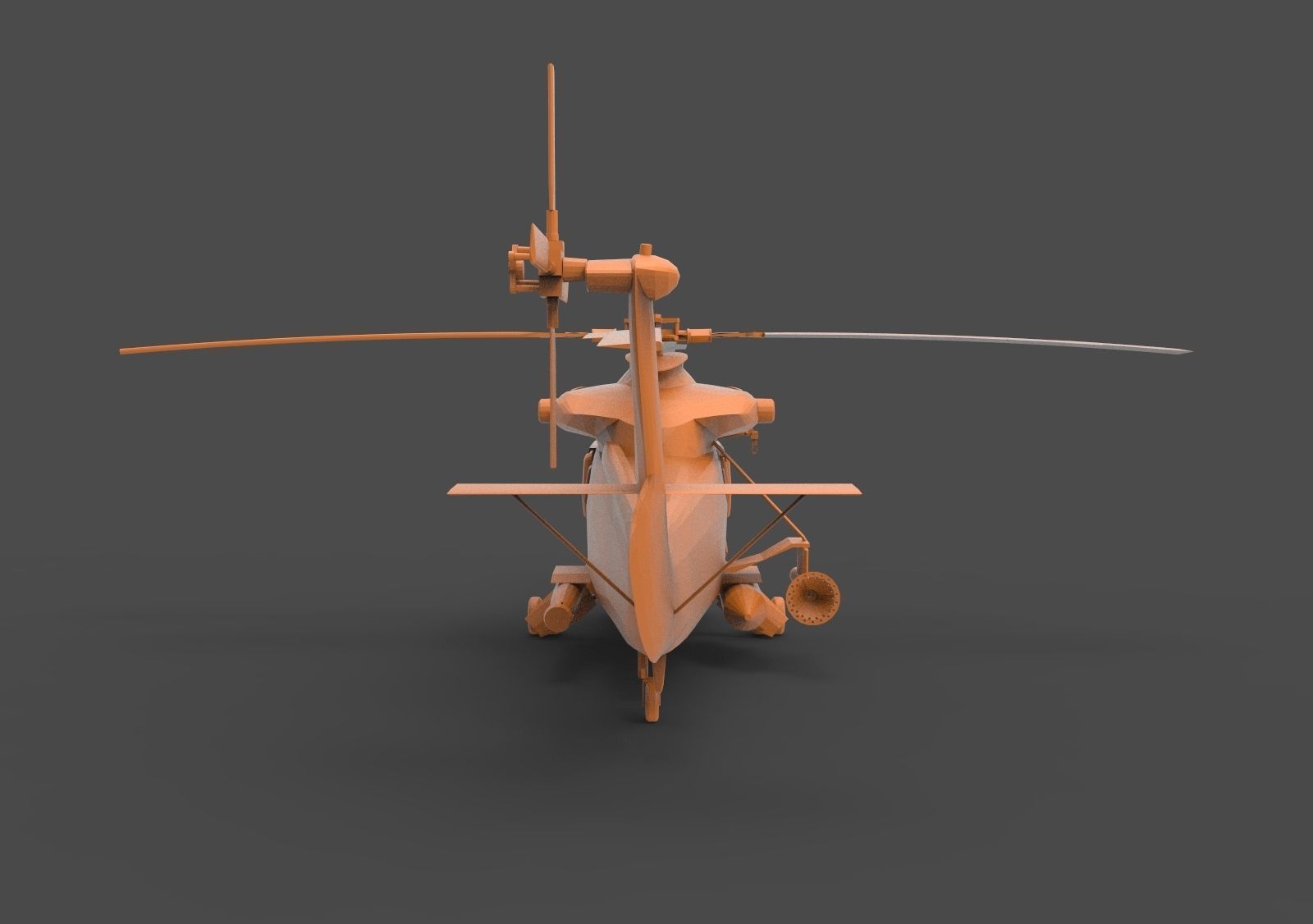 Kaman UH-2 3D print model_5