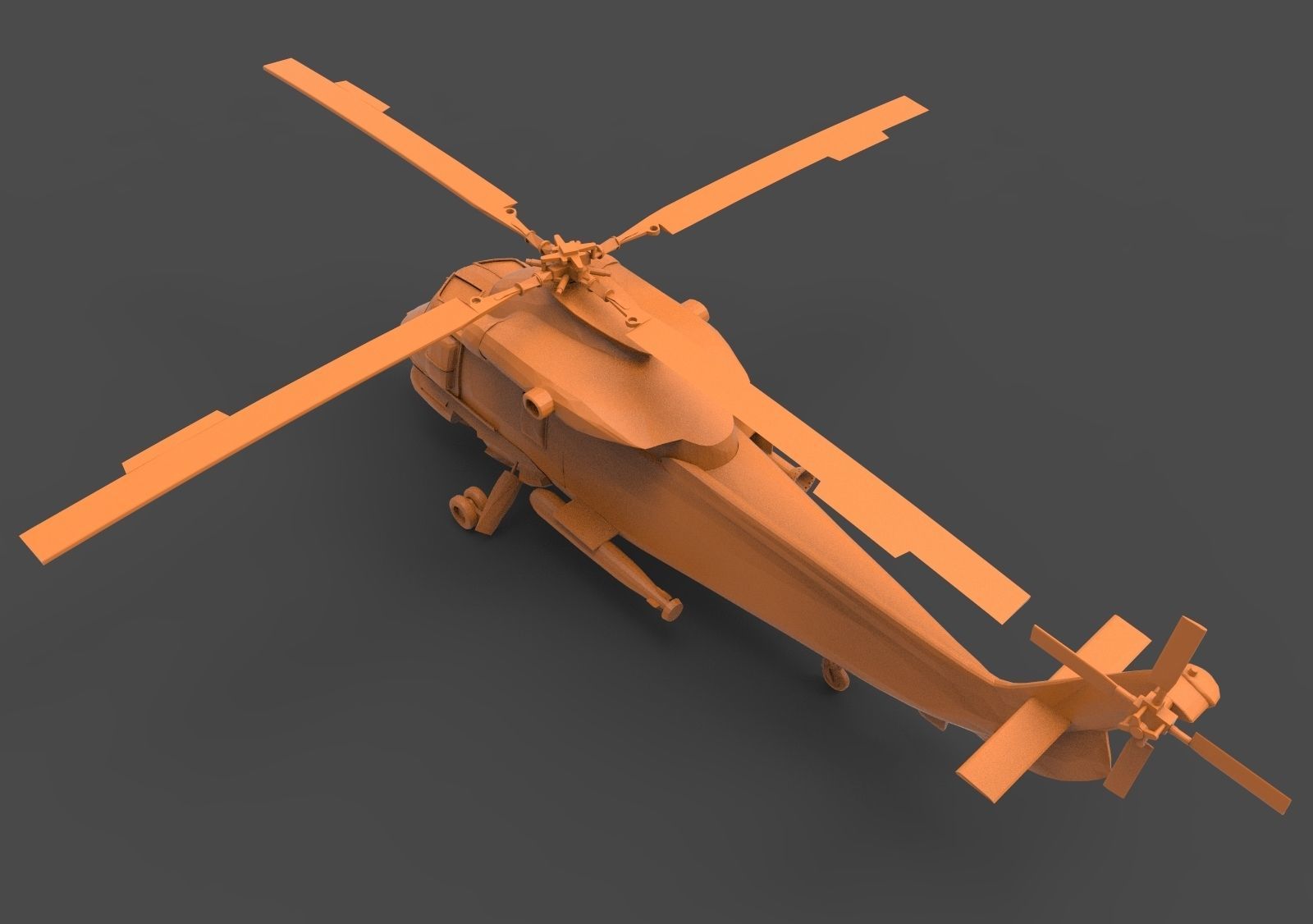 Kaman UH-2 3D print model_6