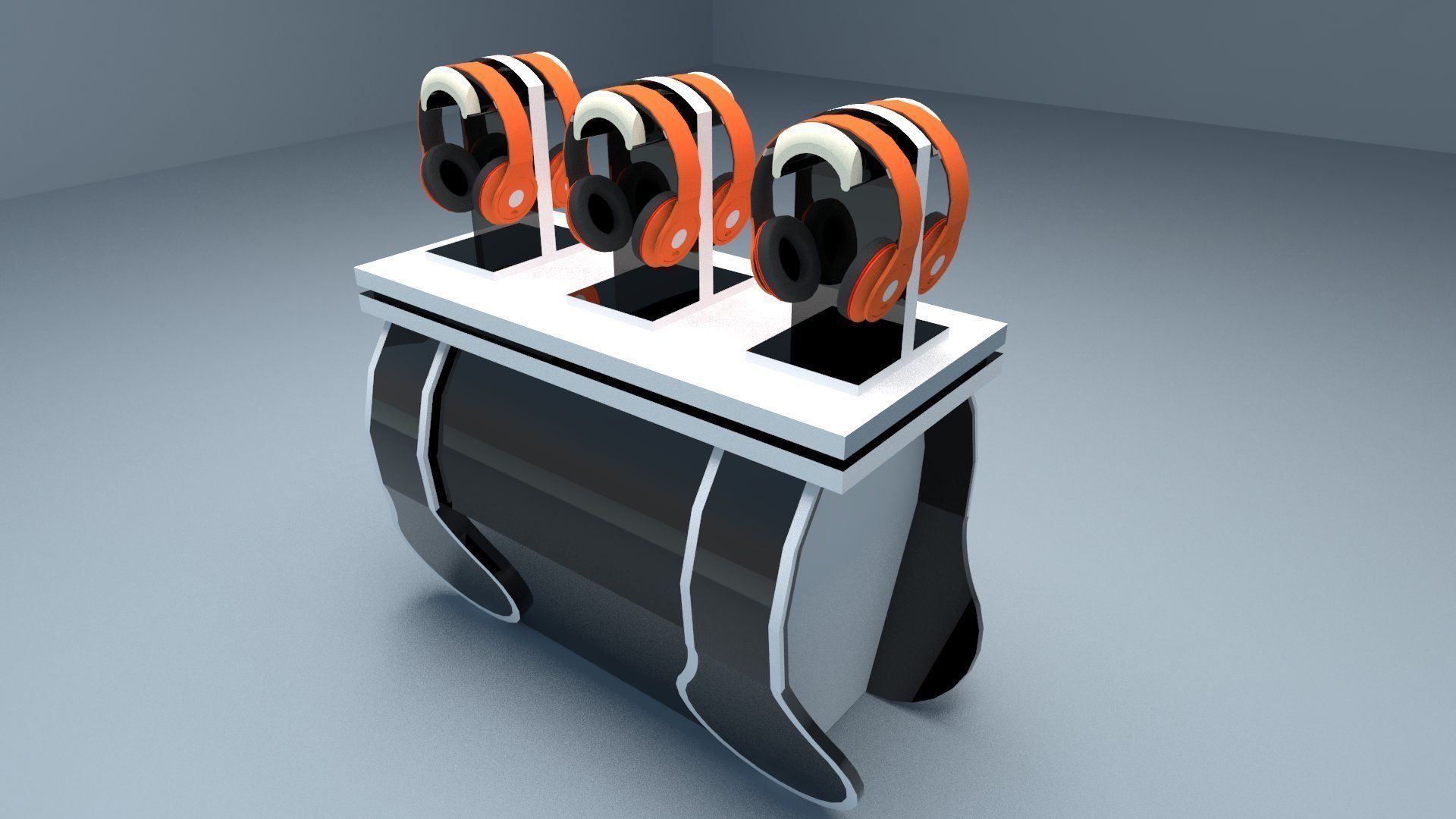 Display Table Headset 3D model_2