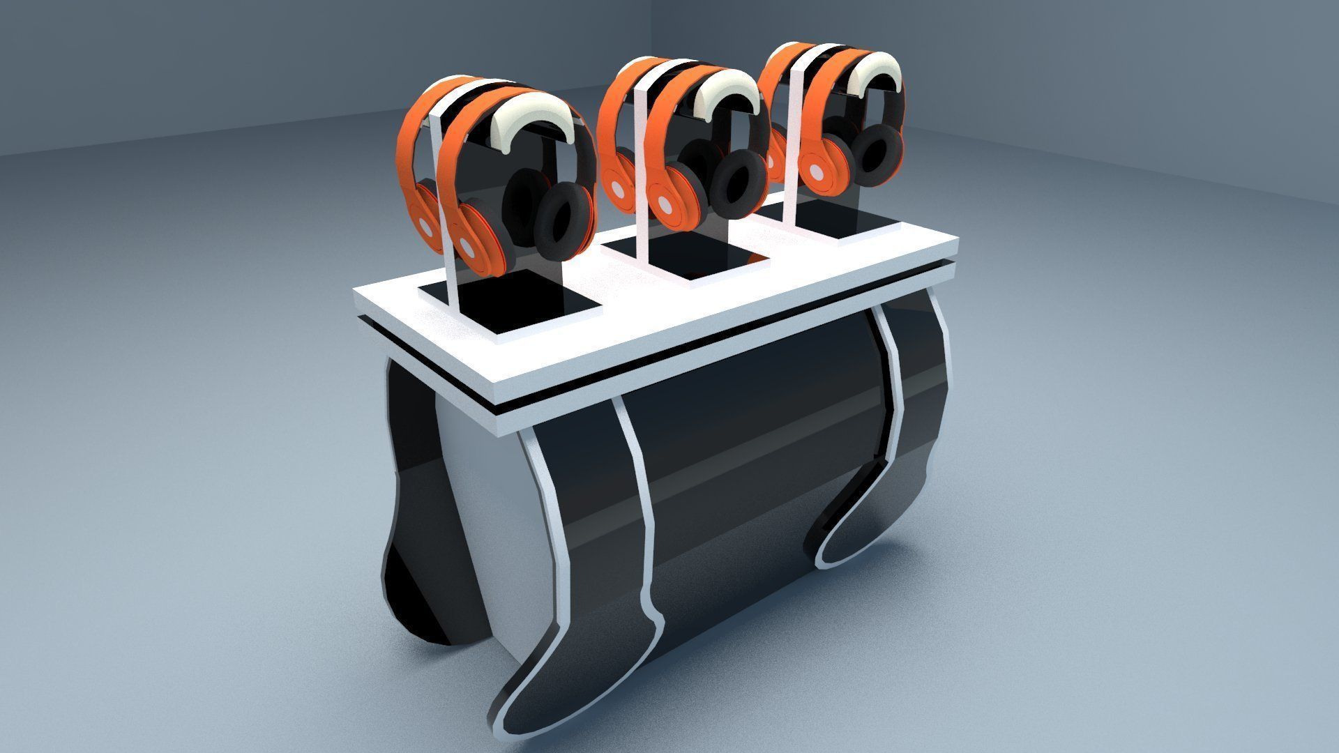 Display Table Headset 3D model_1