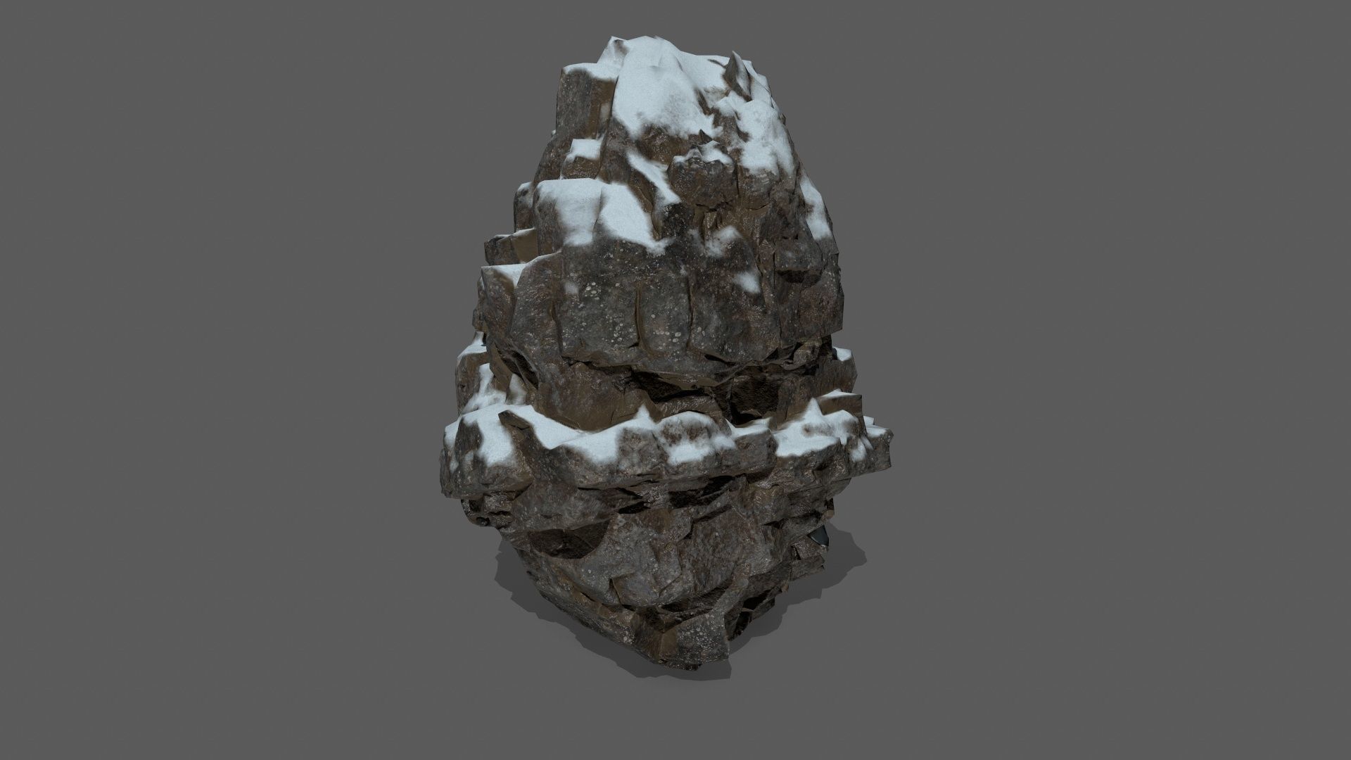 snow rocks   Low-poly 3D model_34