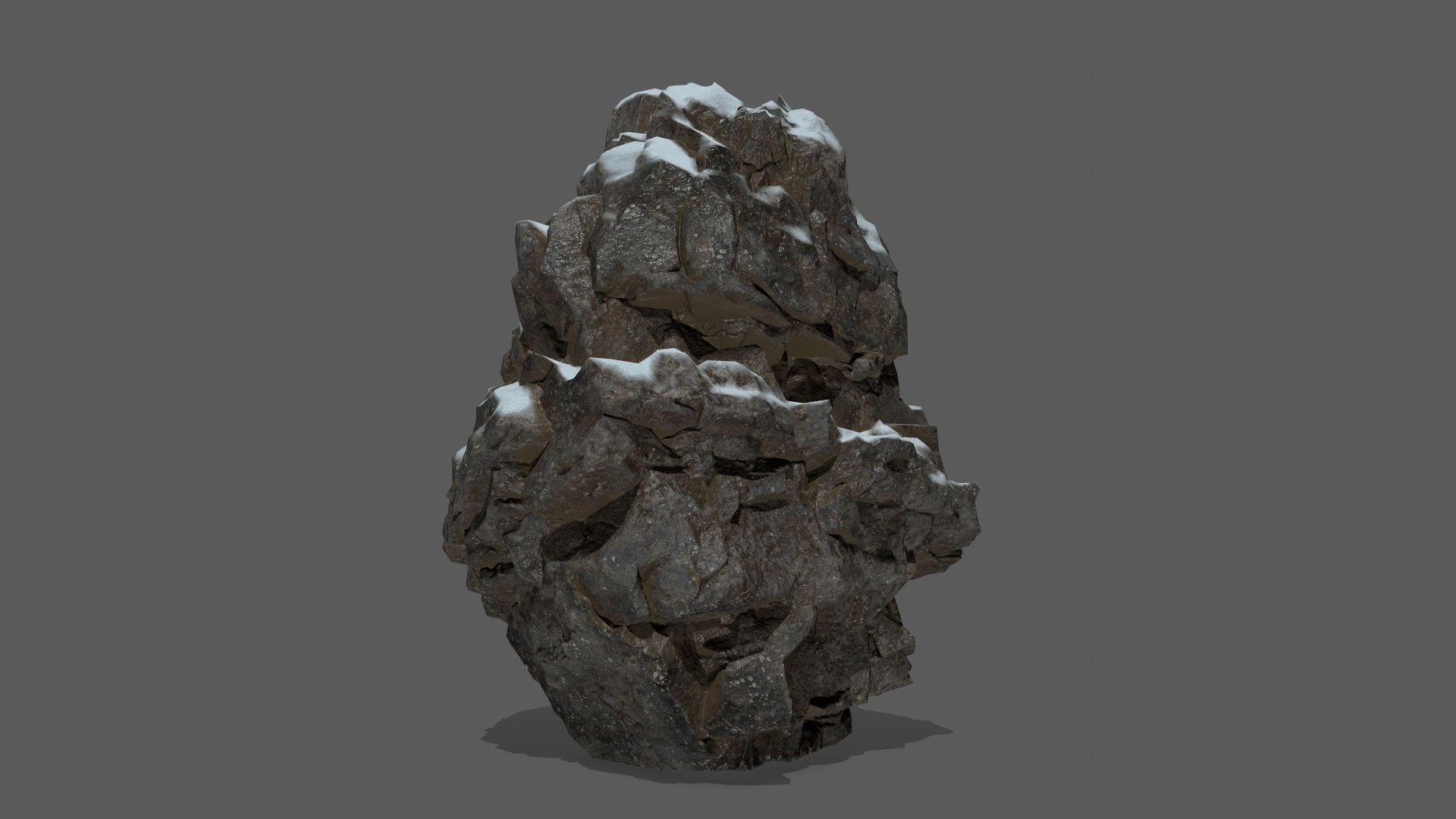 snow rocks   Low-poly 3D model_35