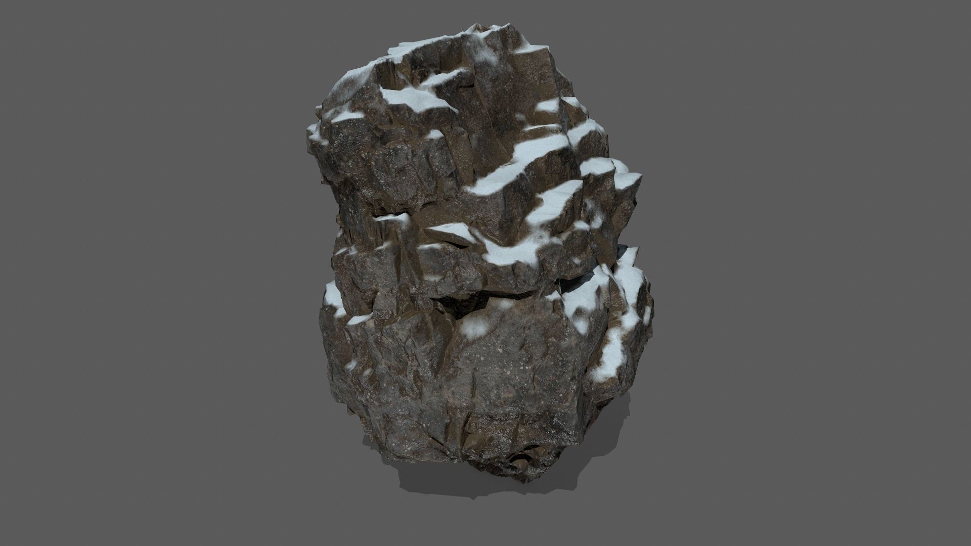 snow rocks   Low-poly 3D model_31