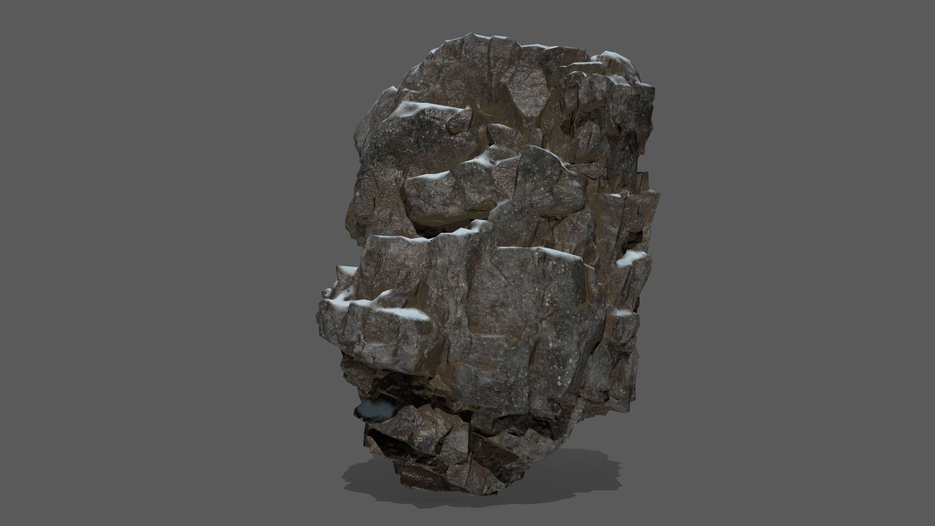 snow rocks   Low-poly 3D model_32