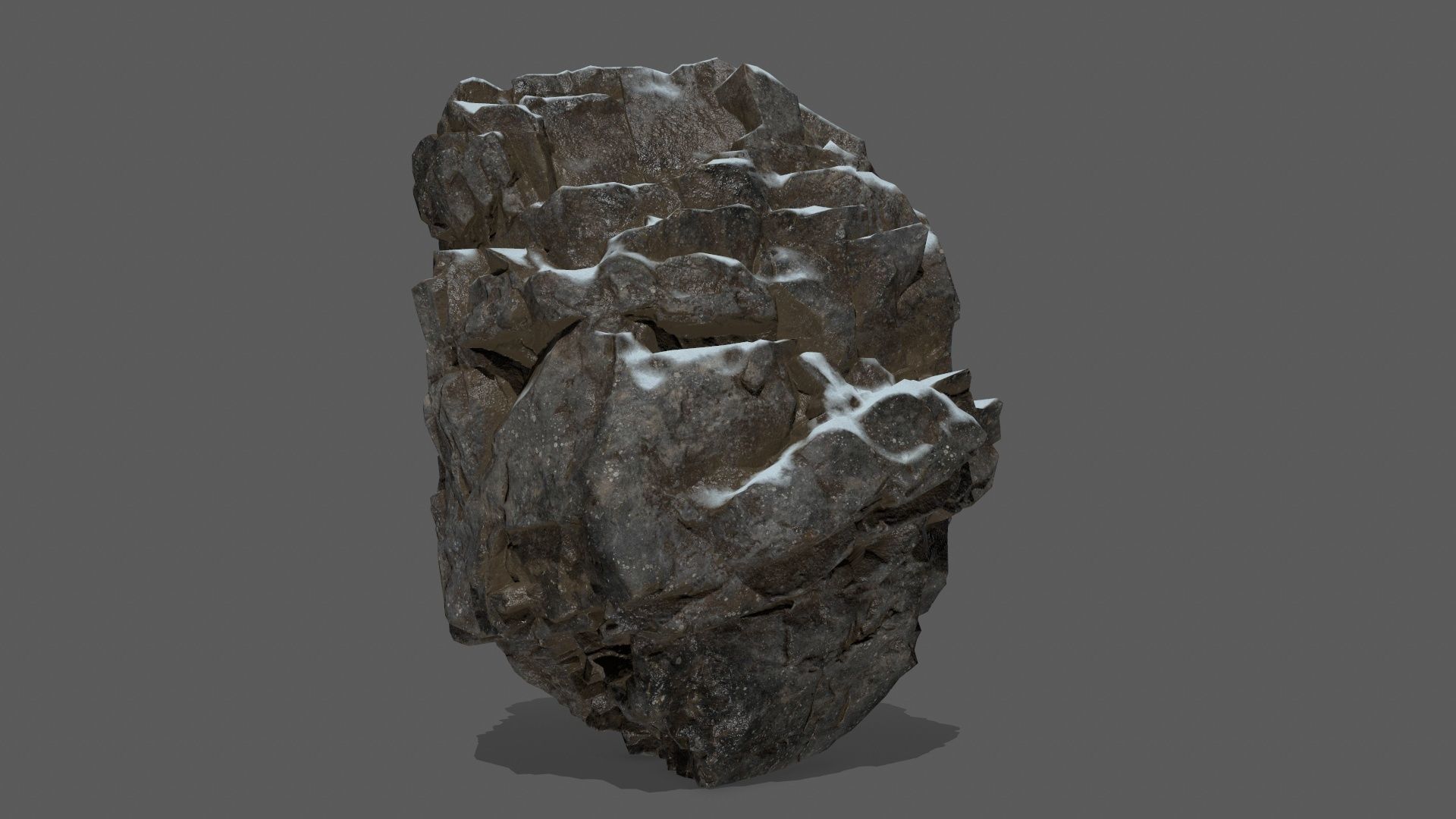 snow rocks   Low-poly 3D model_30