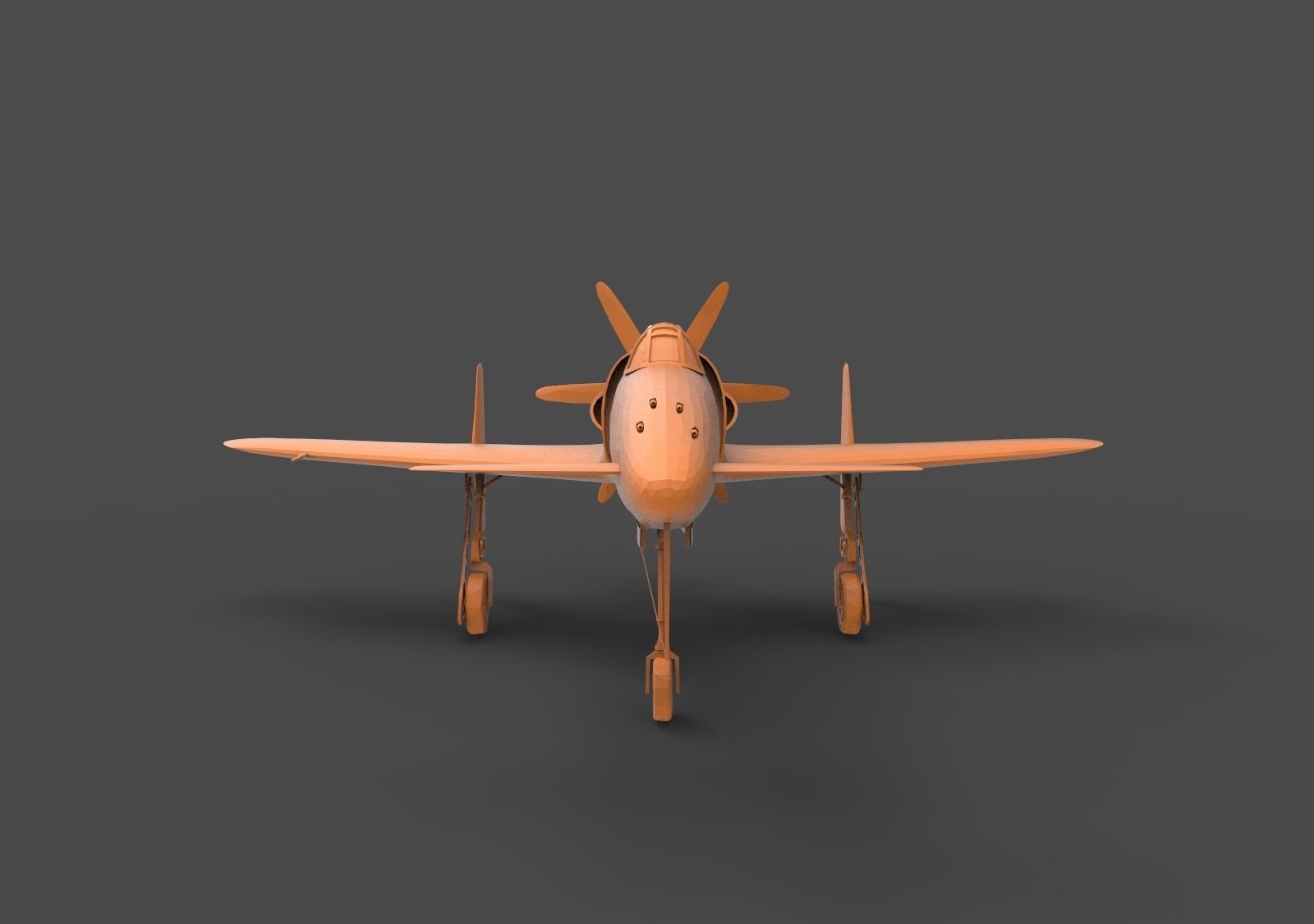 Kyushu J7W Shinden 3D print model_1