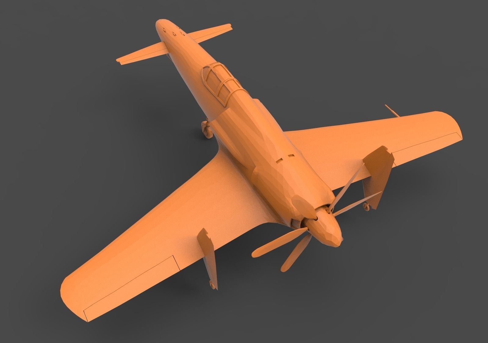 Kyushu J7W Shinden 3D print model_6