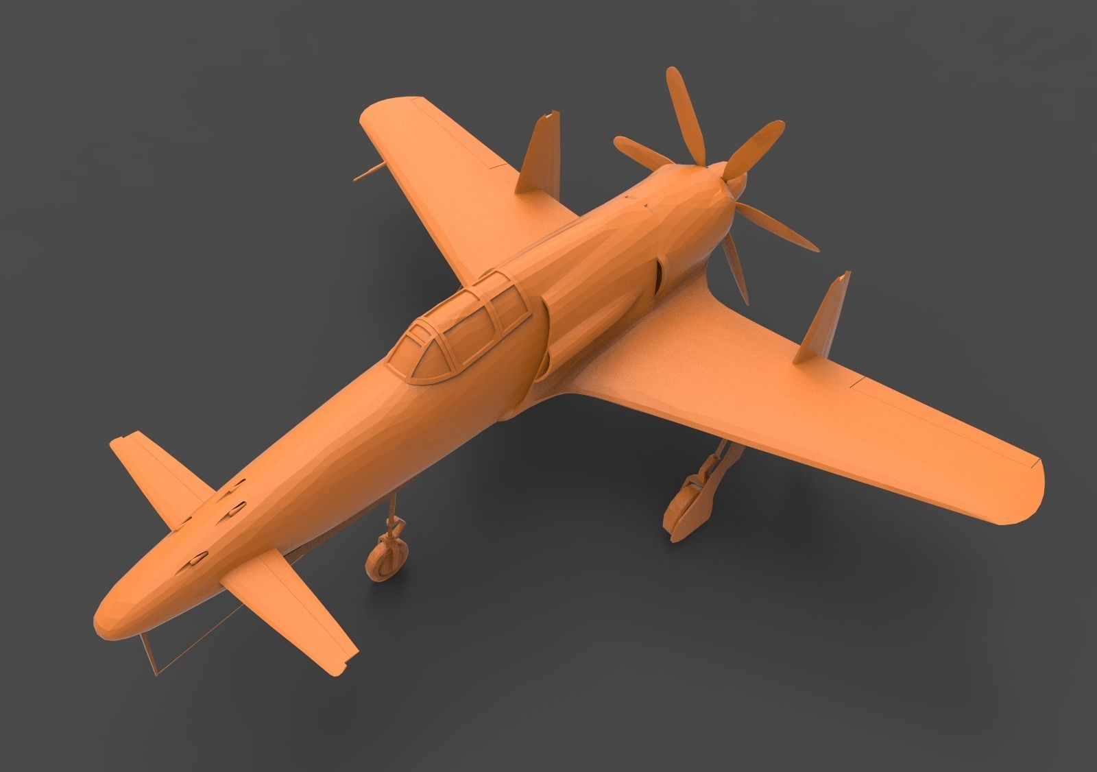 Kyushu J7W Shinden 3D print model_7