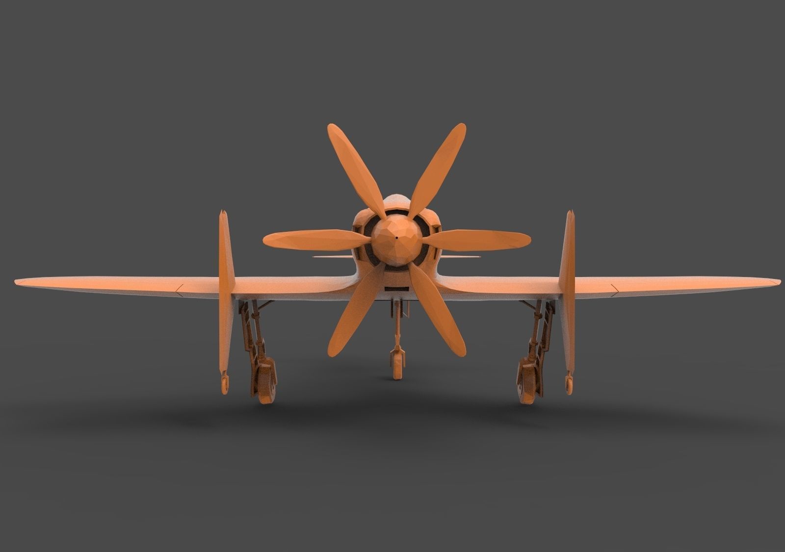 Kyushu J7W Shinden 3D print model_5