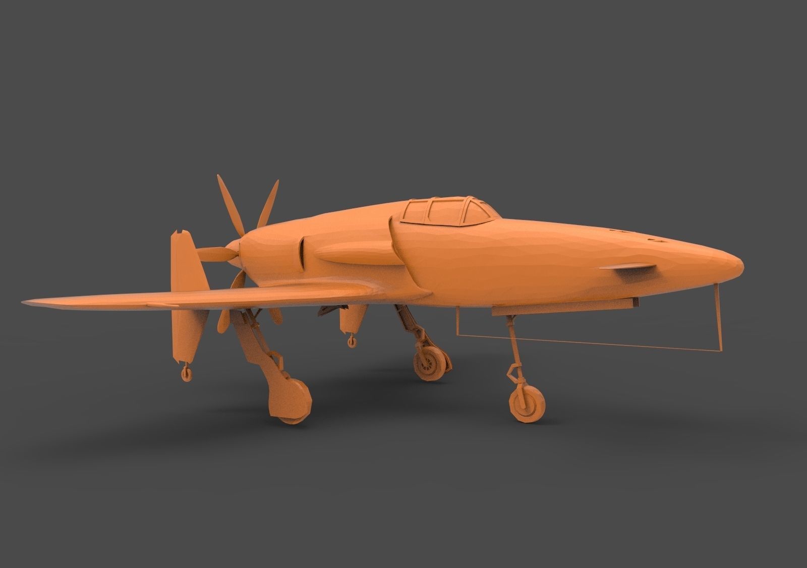 Kyushu J7W Shinden 3D print model_2