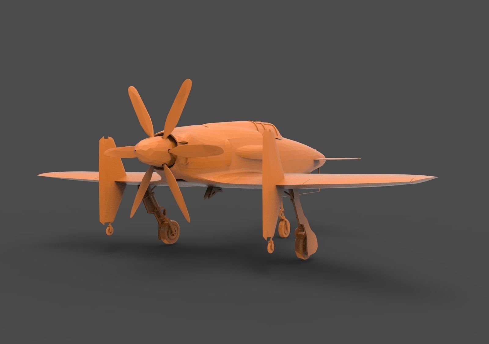 Kyushu J7W Shinden 3D print model_4