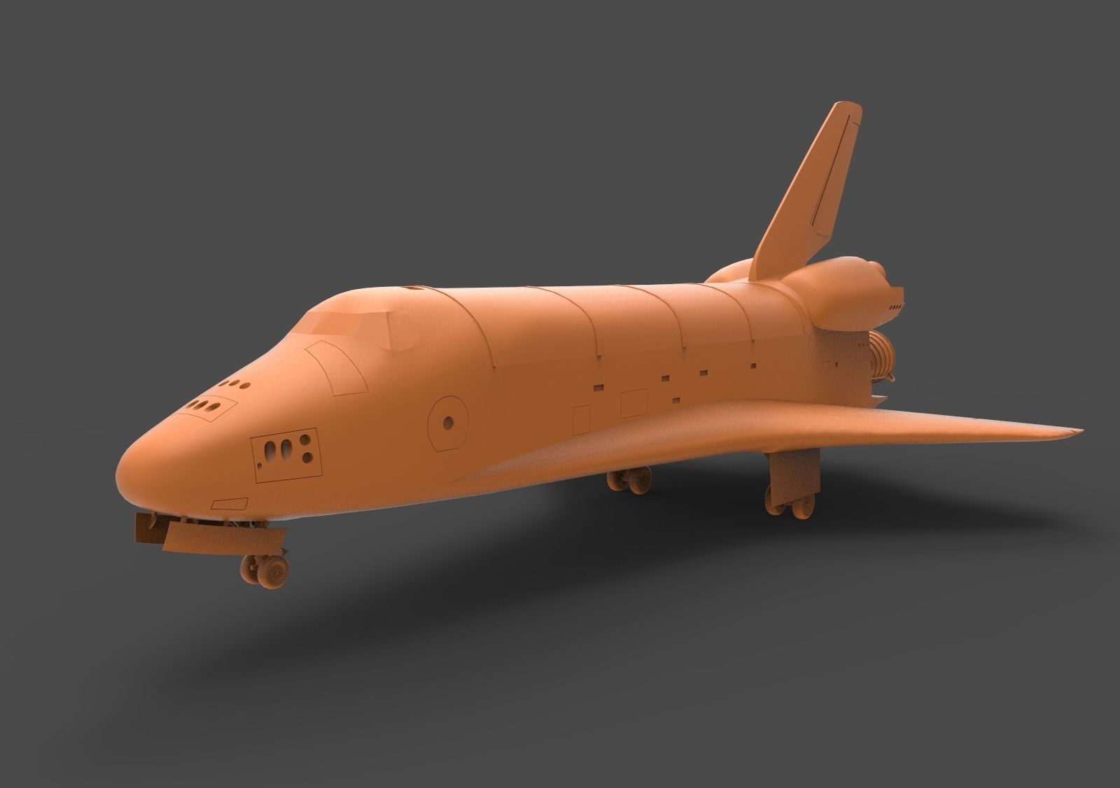 Space Shuttle 3D model 3D printable CGTrader