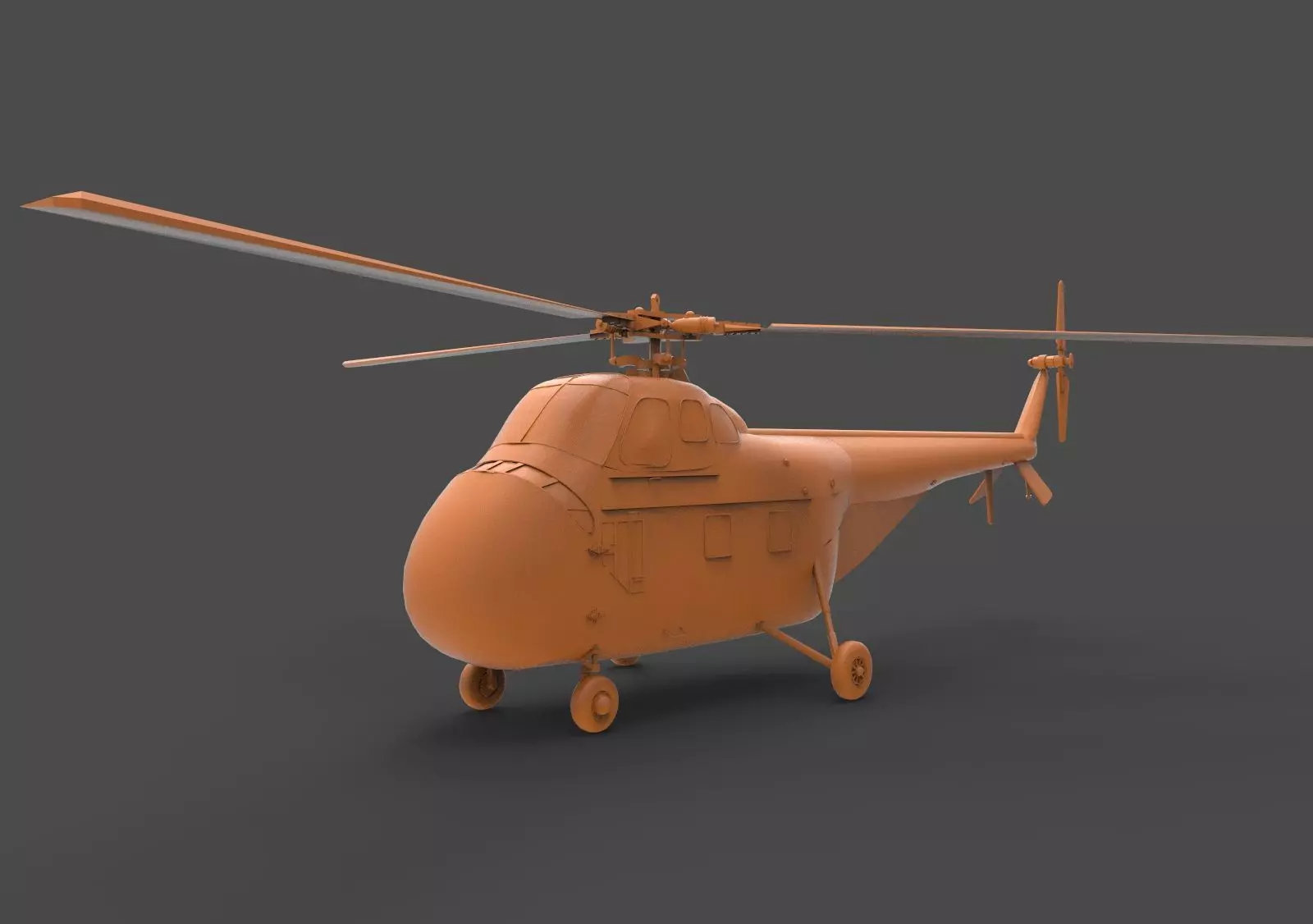 Sikorsky H-19 3D print model_0