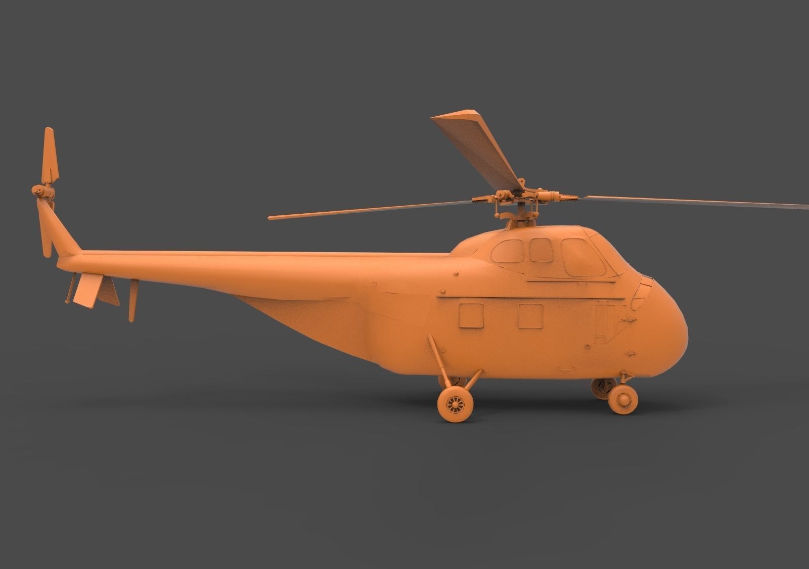 Sikorsky H-19 3D print model_3