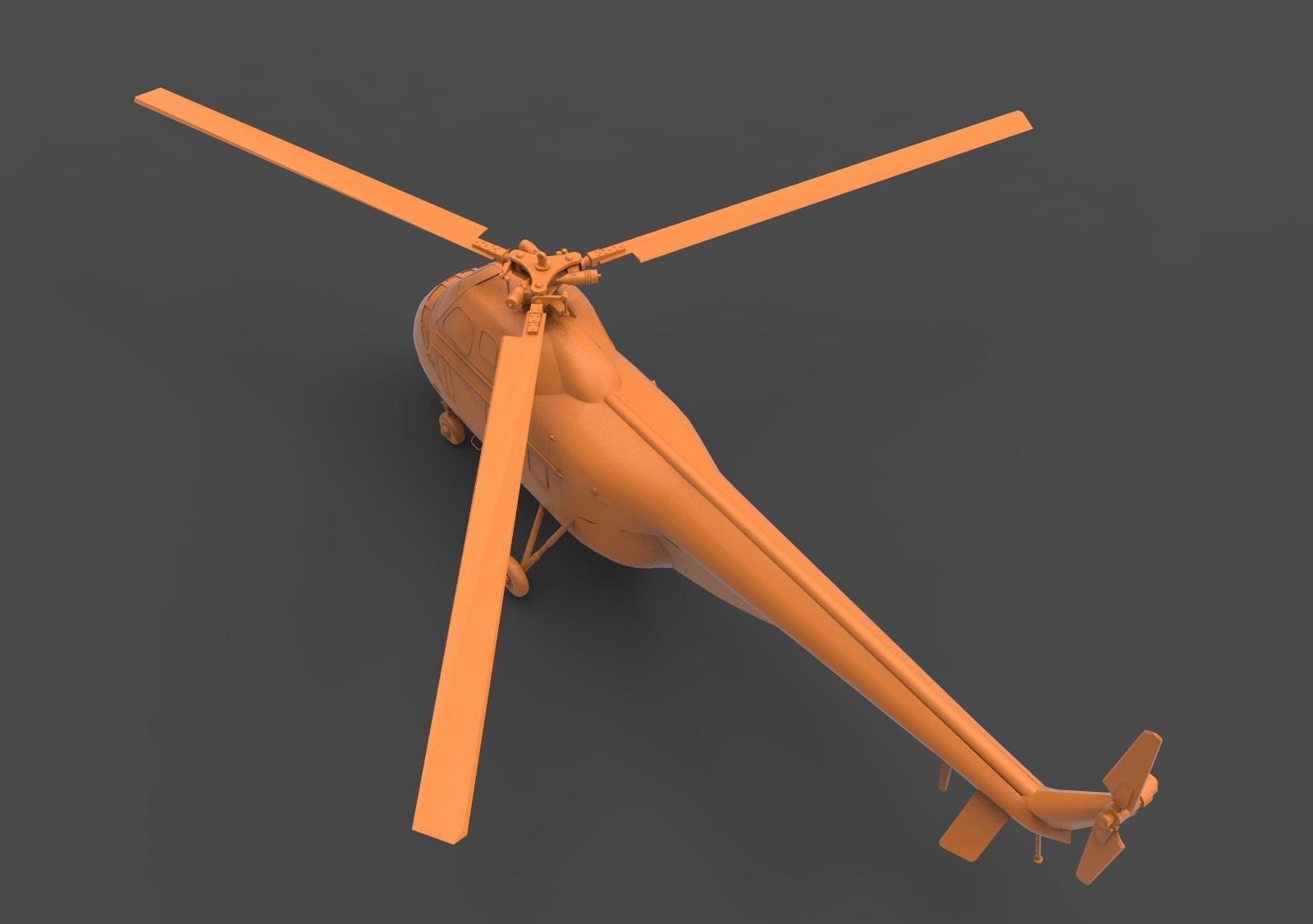 Sikorsky H-19 3D print model_6