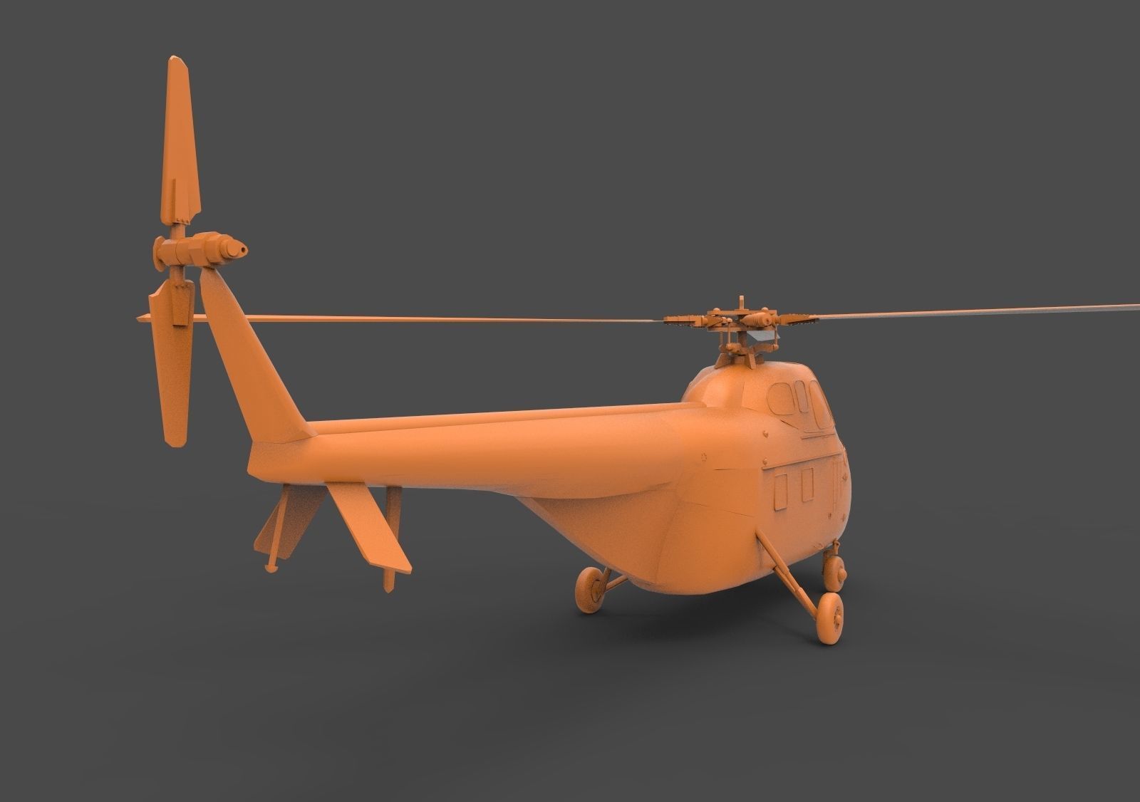 Sikorsky H-19 3D print model_4