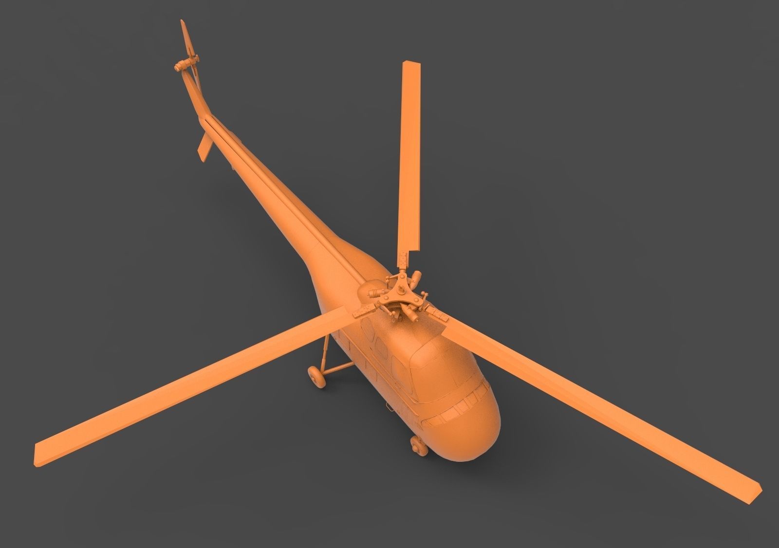 Sikorsky H-19 3D print model_7