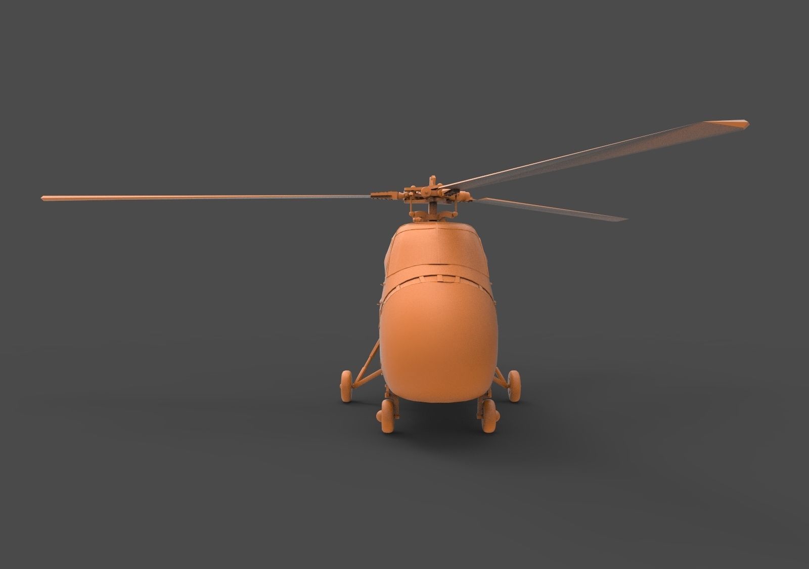 Sikorsky H-19 3D print model_1