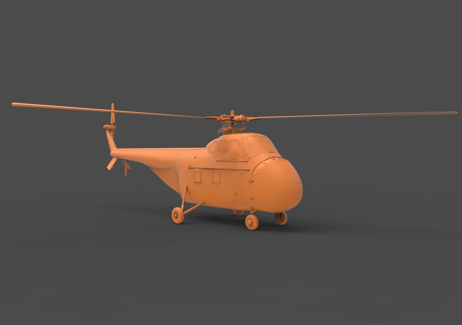 Sikorsky H-19 3D print model_2