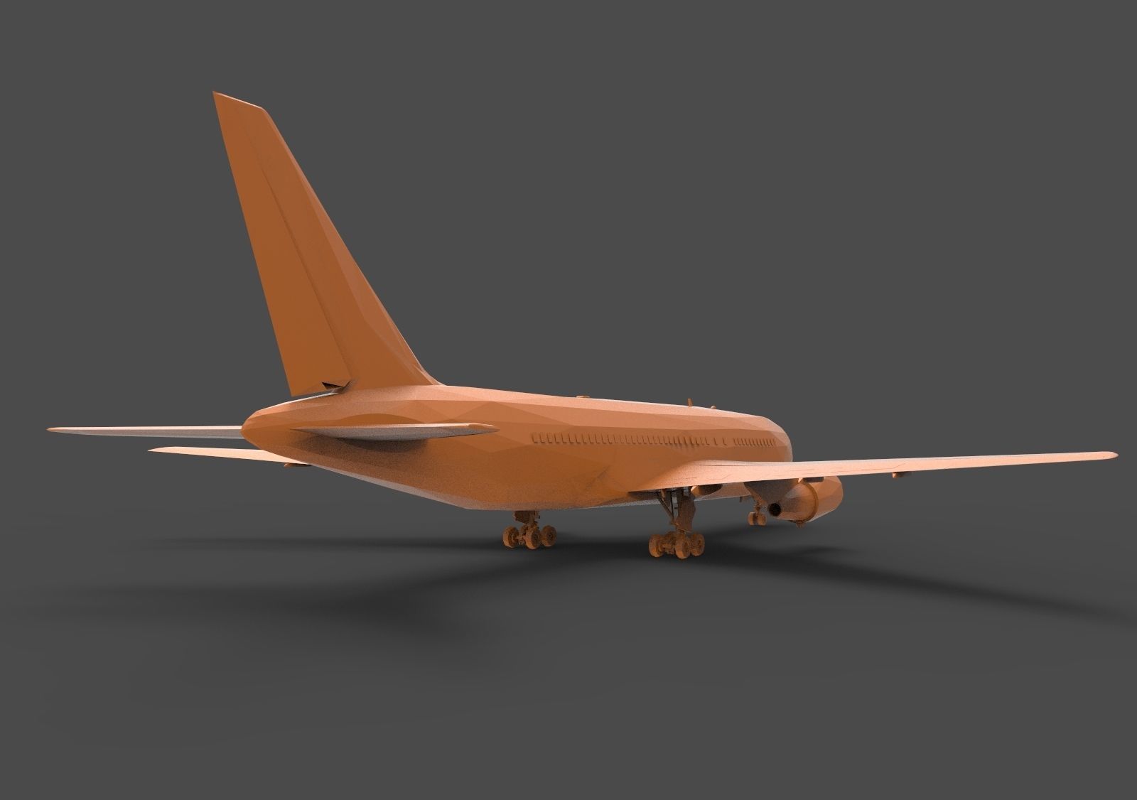 Boeing 767 3D print model_4