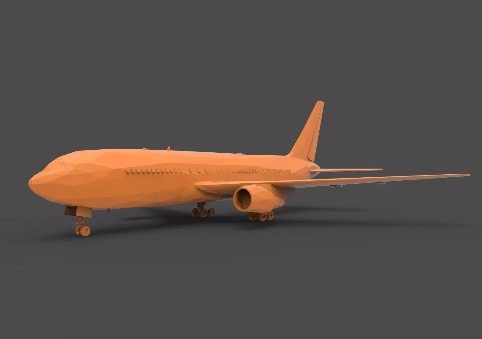 Boeing 767 3D print model_0