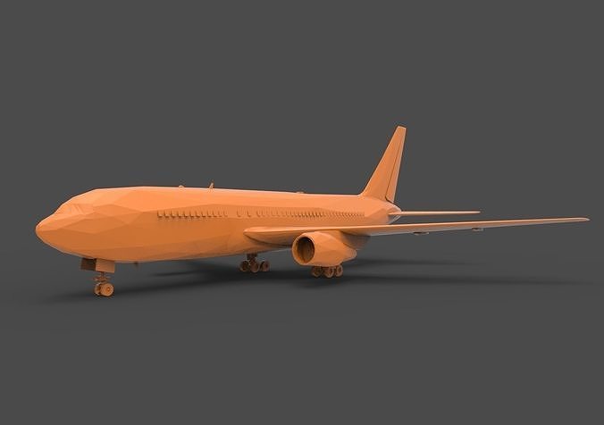 Boeing 767 3D print model