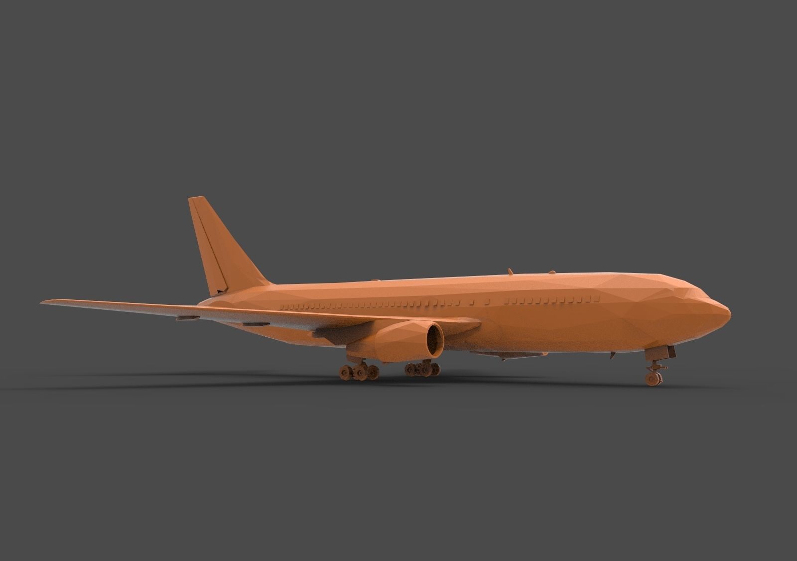 Boeing 767 3D print model_2