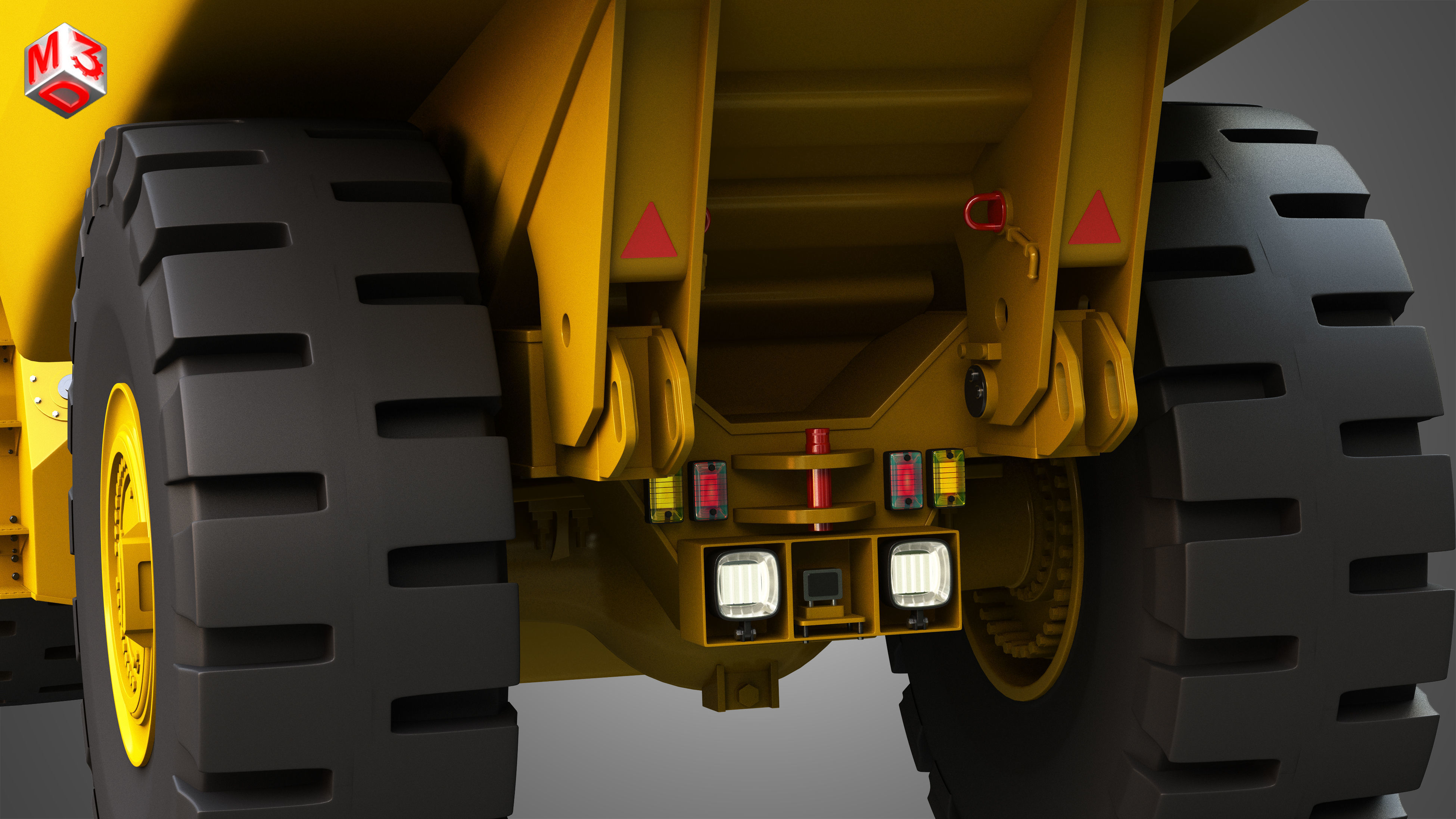 AD45B - Underground Articulated Mining Truck 3D model_10