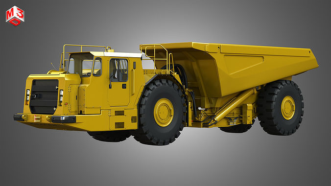 AD45B - Underground Articulated Mining Truck 3D model