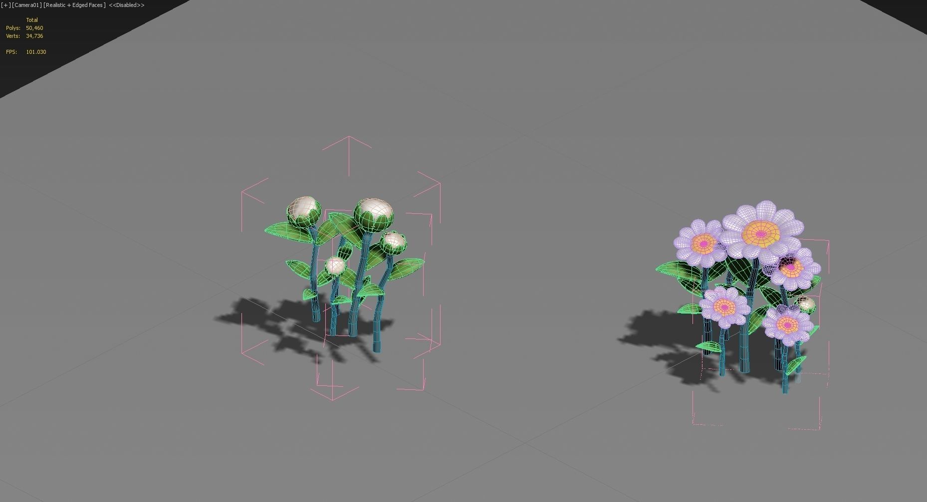 plant cartoon 3D model_4