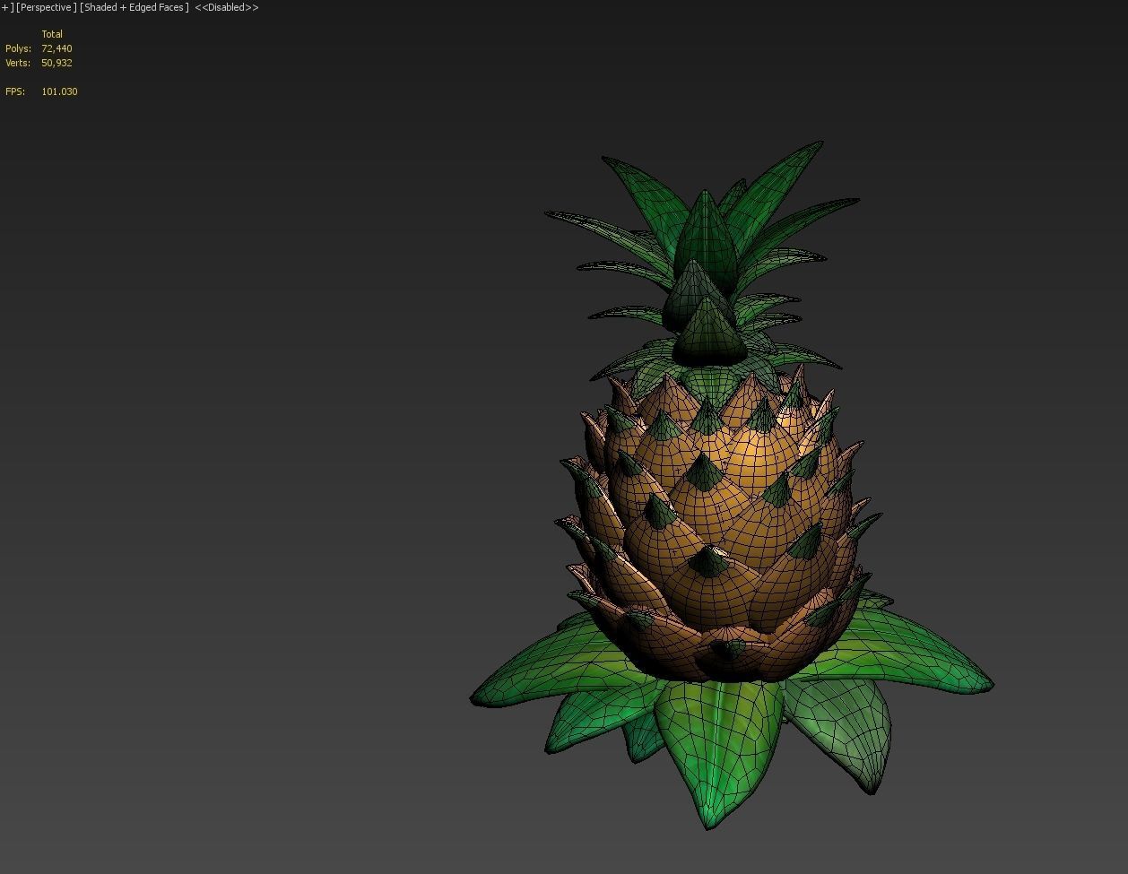 plant cartoon 3D model_1