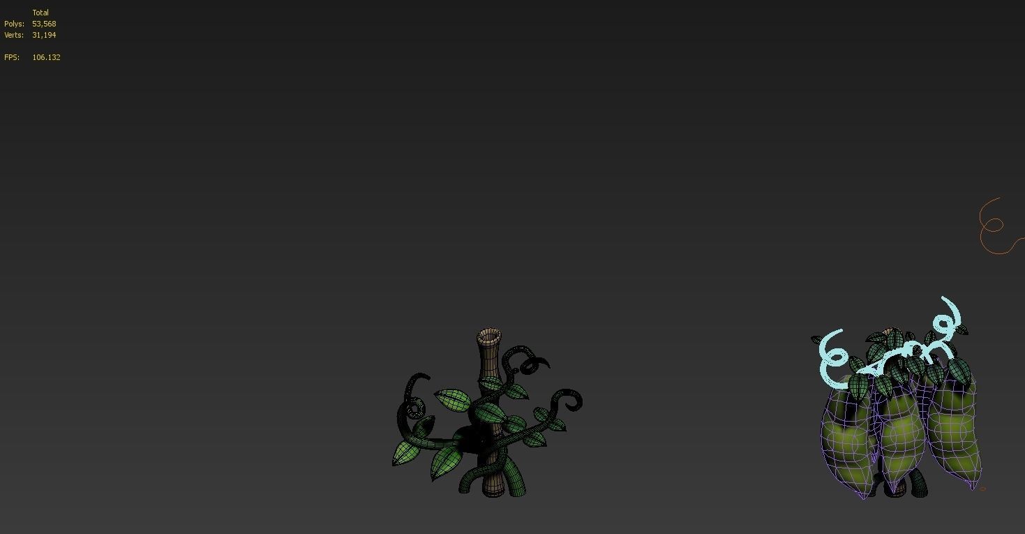 plant cartoon 3D model_12