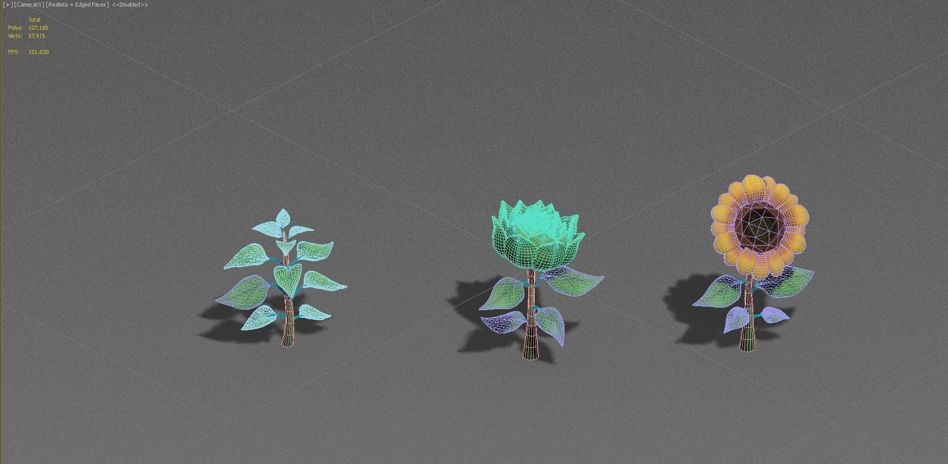 plant cartoon 3D model_5