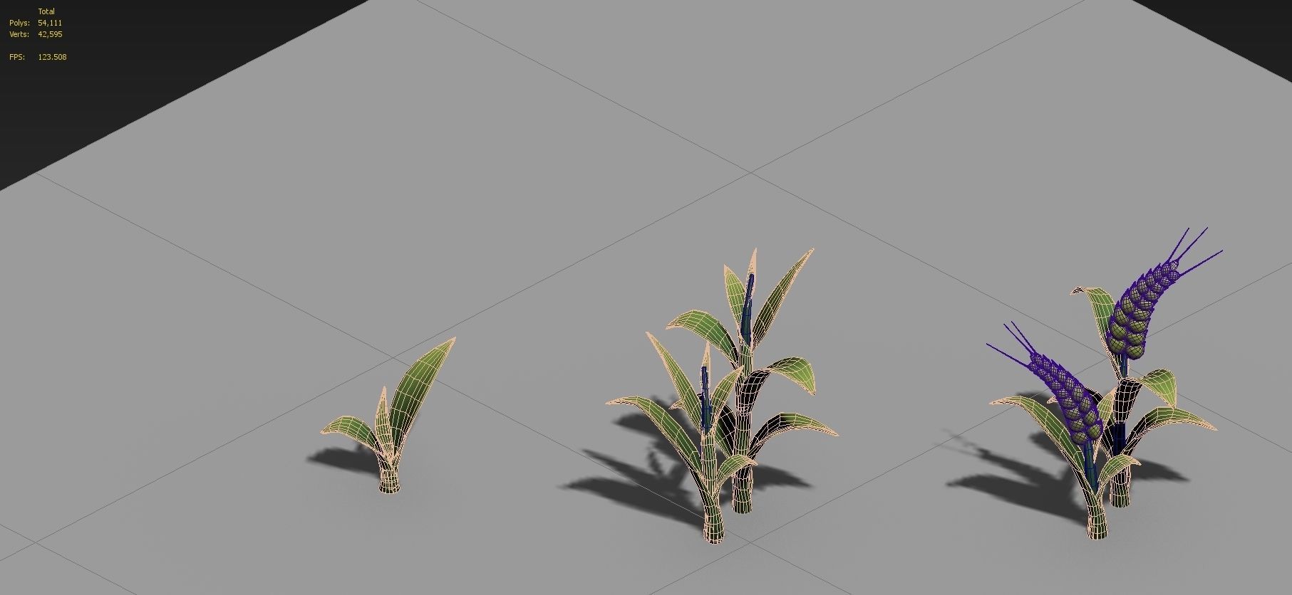 plant cartoon 3D model_13