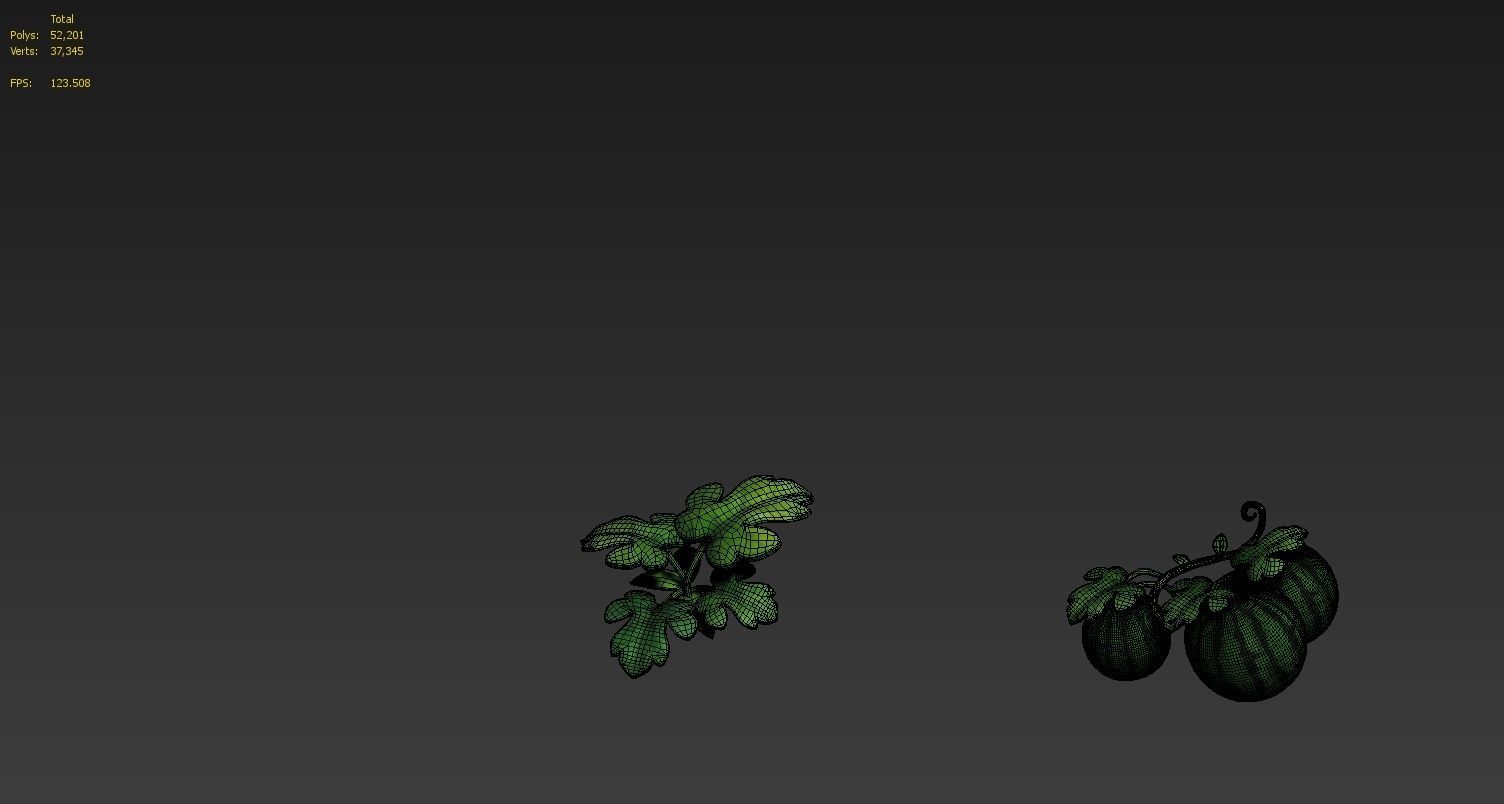 plant cartoon 3D model_14