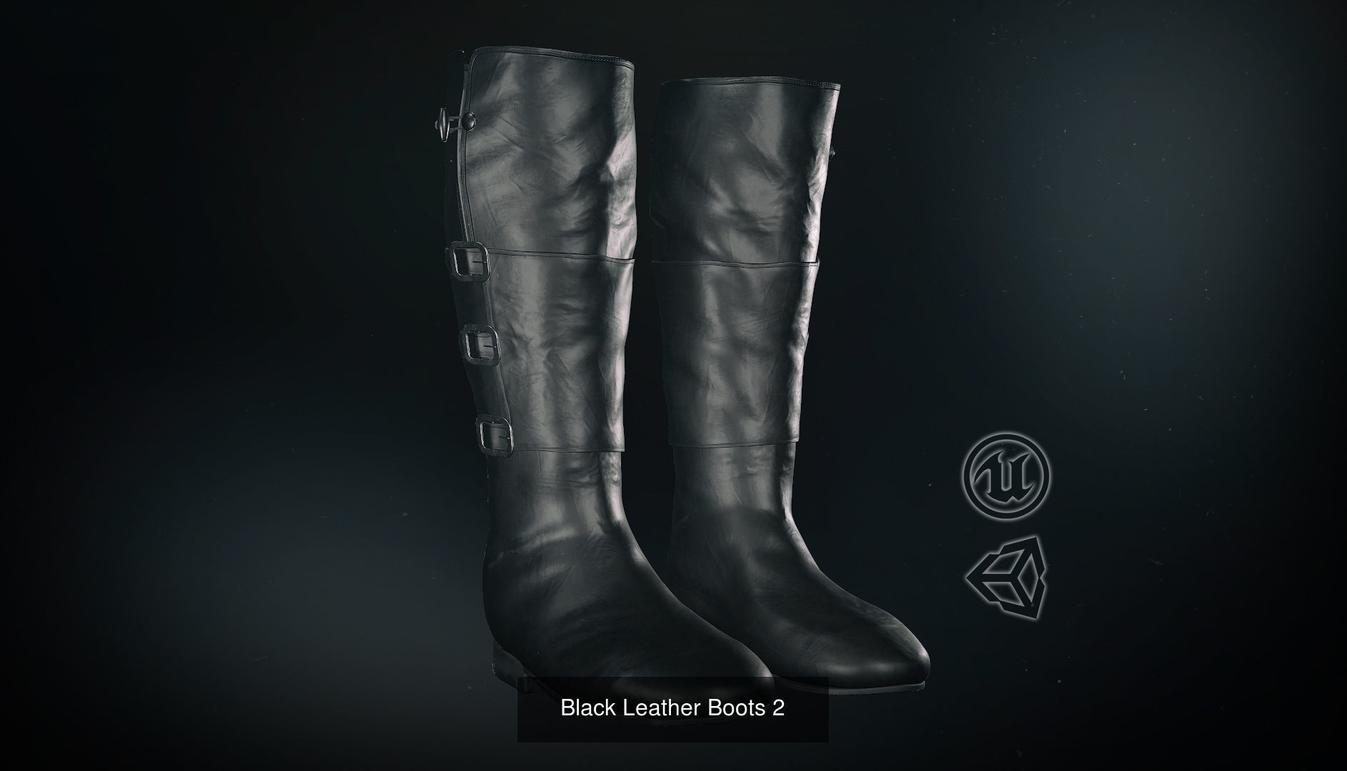 15 Male and Female Boots 3D Model Collection_8